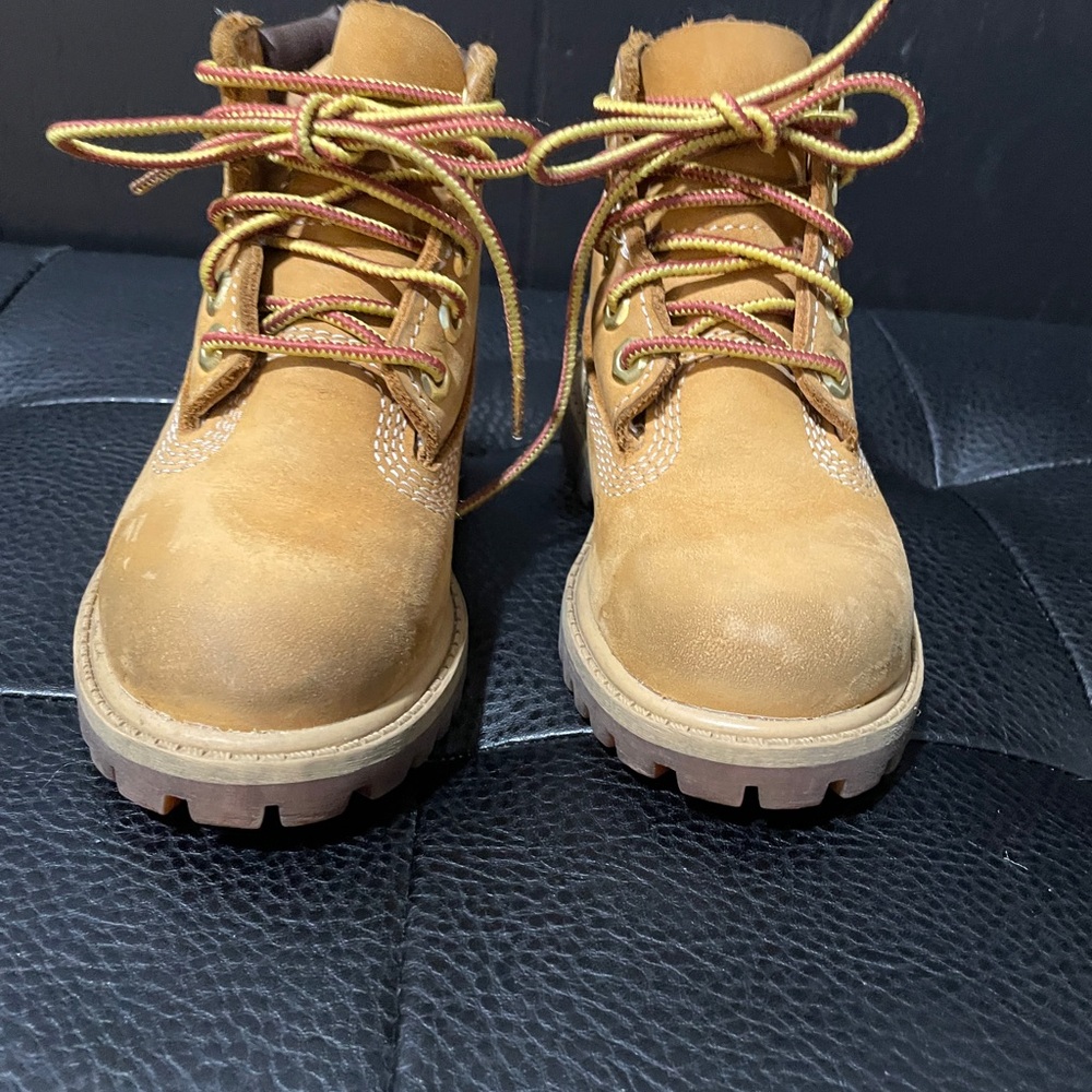 Timberland Kids Tan Lace-Up Boots